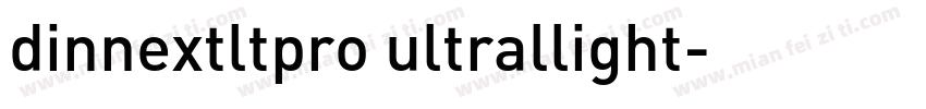 dinnextltpro ultrallight字体转换